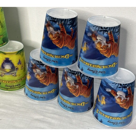 Vtg Walt Disney Jungle Book lego Movie 2003 McDonalds Holographic Cups lot of 11 - Picture 4 of 14